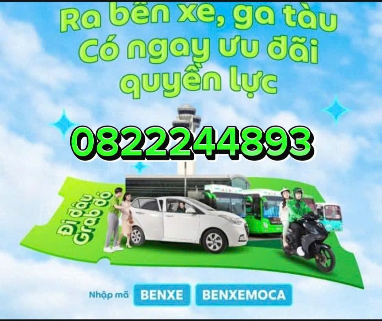 XE ÔM GRAB BẾN CỦI DƯƠNG MINH CHÂU