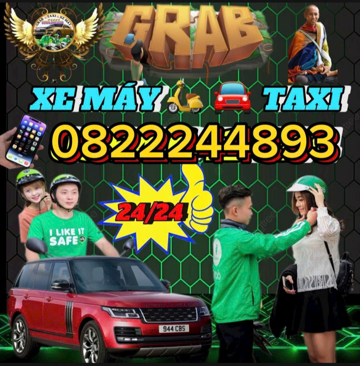 XE ÔM GRAB HÒA KHÁNH ĐÔNG ĐỨC HÒA